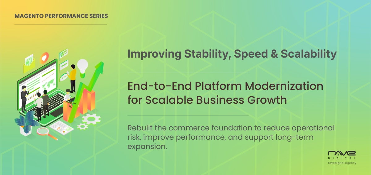 Magento platform modernization and legacy data migration for eCommerce