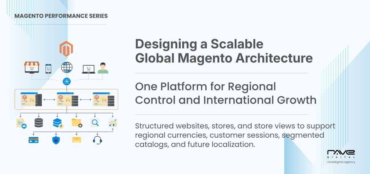 Scalable global Magento architecture for regional stores and international eCommerce growth